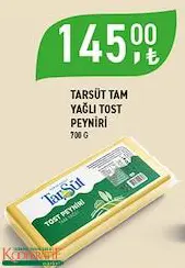 TARSÜT TAM YAĞLI TOST PEYNİRİ 700 G TARSÜT TAM YAĞLI TOST PEYNİRİ 700 G